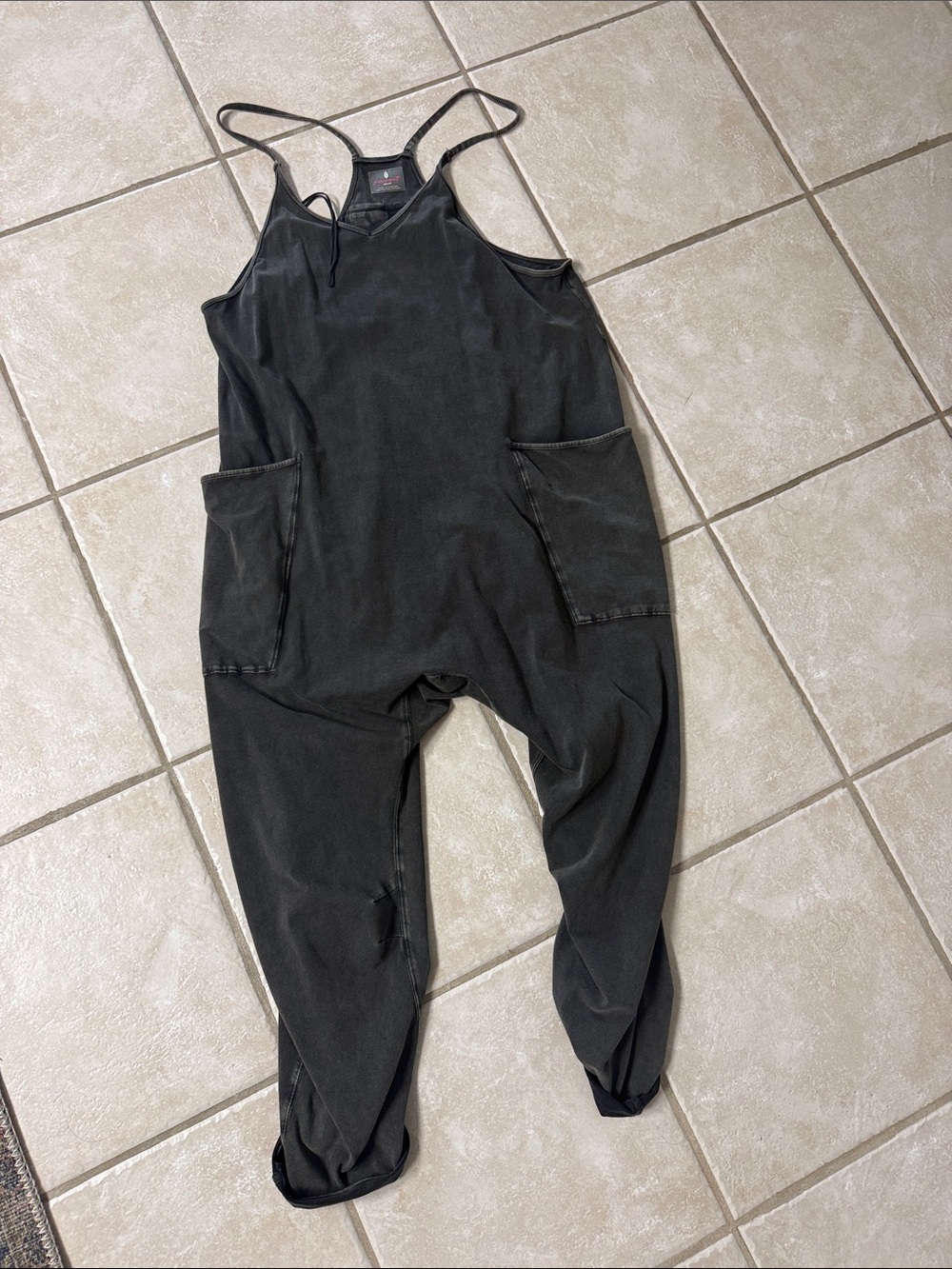 Washed Black Relaxed Women’s Jumpsuit